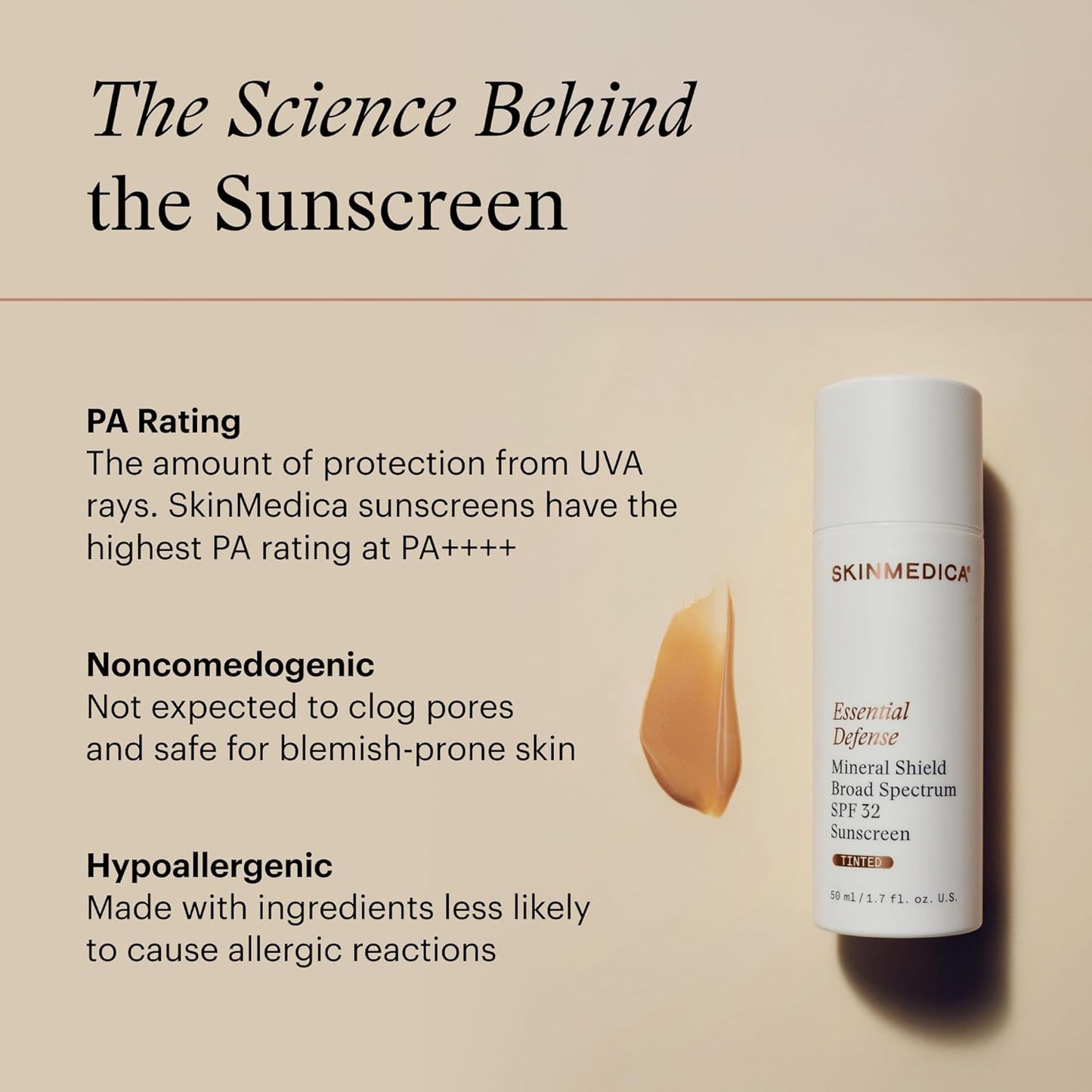 SkinMedica Essential Defense Mineral Shield SPF 32 - Tinted Lightweight Sunscreen for Oily/Combination Skin | 1.7 Oz