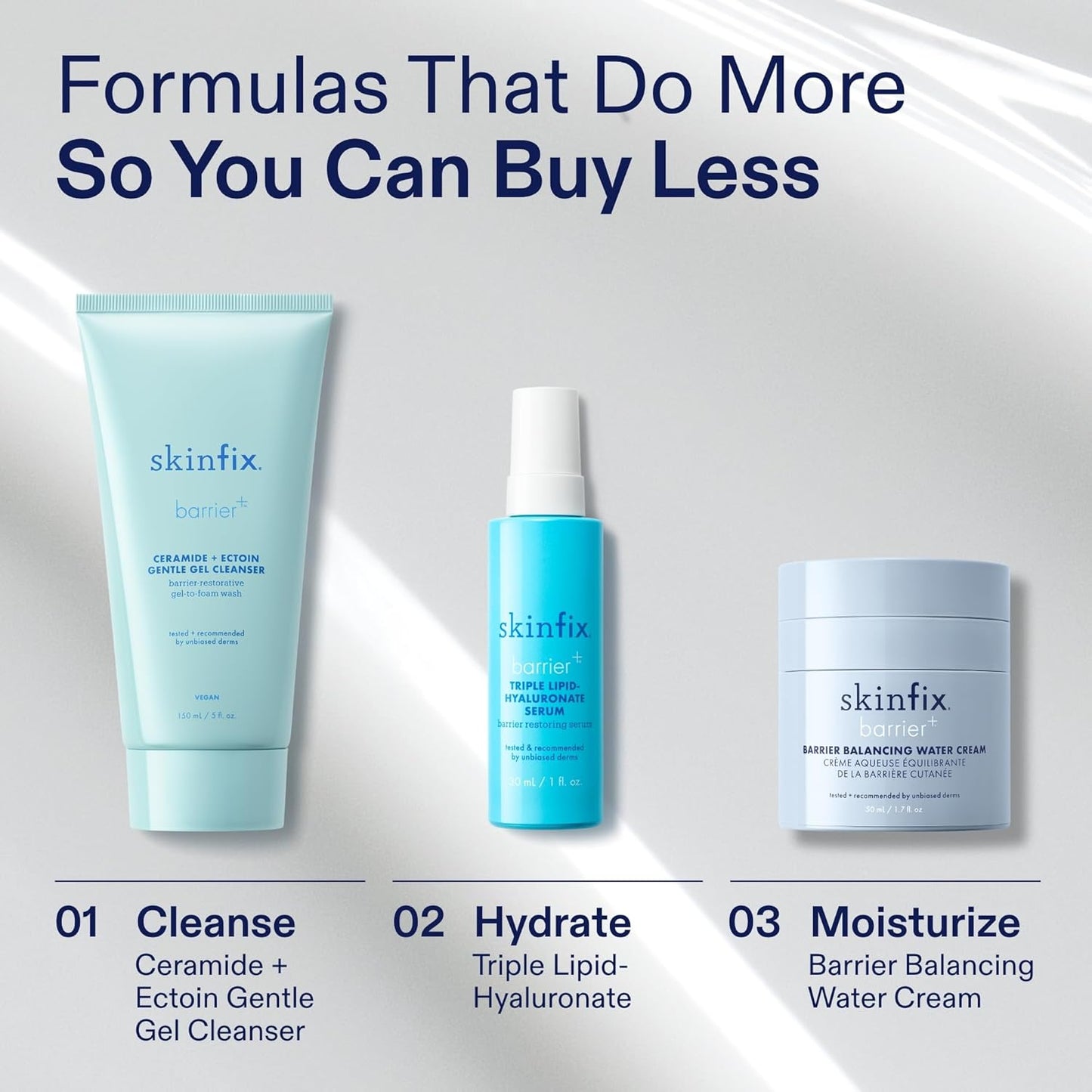 Skinfix Triple Lipid-Hyaluronate Serum - Hydrating Face Serum for Lasting Moisture - 1 oz | Smooths Fine Lines, Vegan & Cruelty-Free