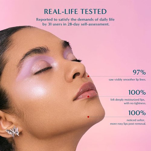 FLORASIS Dewy Touch Tinted Lip Balm - Nourishing Lip Mask for Dry Lips | 01 Aromatic Peach, 1 Count