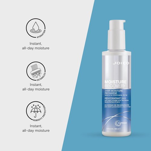 Joico Moisture Recovery Leave-In Treatment - 24-Hour Hydration for Thick, Coarse Hair | Frizz Control & Detangling