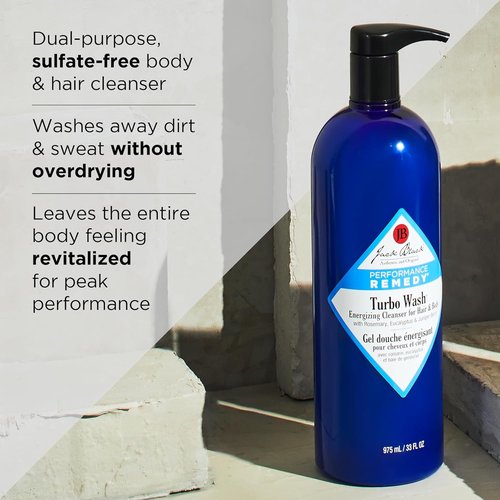 Jack Black Body & Hair Cleanser - Men's Body Wash & Shampoo | Sulfate-Free Skin & Hair Care