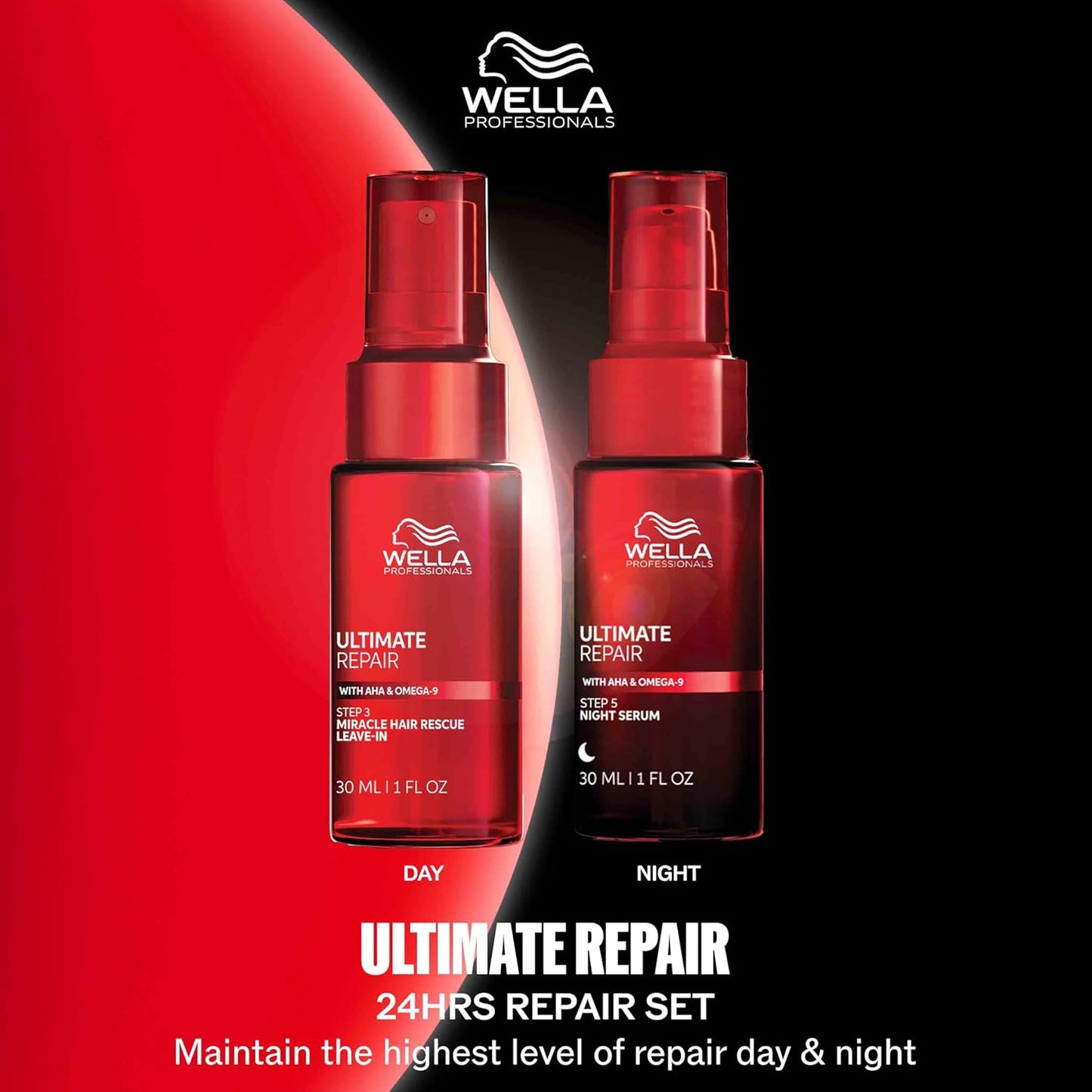 Wella Professionals ULTIMATE REPAIR Night Serum - Overnight Leave-In Treatment for Dull, Dry Hair | Repair Breakage & Protect All Hair Types