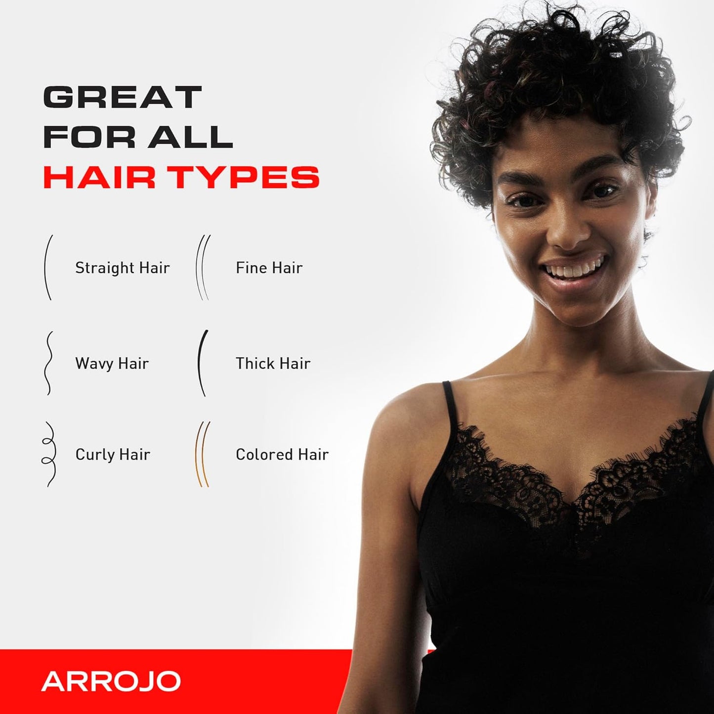ARROJO Hair Gel - Strong Hold Styling Gel for All Hair Types | 1 Fl Oz
