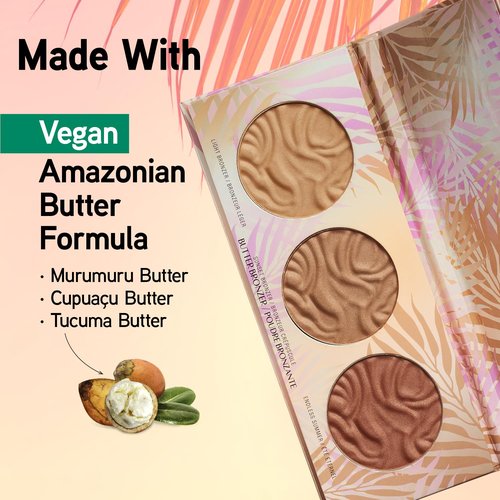 Physicians Formula Murumuru Butter Bronzer Palette Set - Nourishing Bronzer, Highlighter & Blush | Vegan & Cruelty-Free