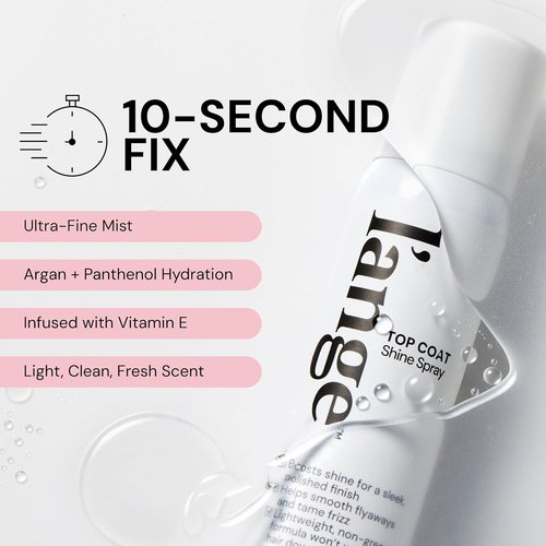 L’ange Top Coat Shine Spray - High-Gloss Finish & Flyaway Control | Lightweight Hydrating Formula