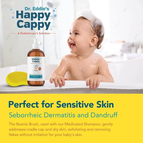 Happy Cappy Medicated Shampoo & Body Wash Bundle | Gentle Dandruff Relief for Babies - 2 Pieces