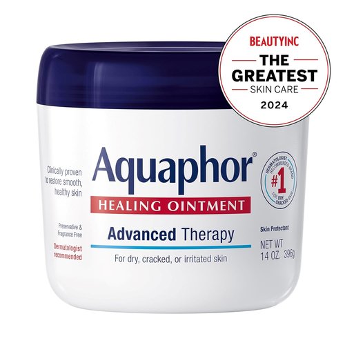 Aquaphor Healing Ointment - Advanced Therapy Skin Protectant for Dry, Cracked Skin | 14 Oz Jar