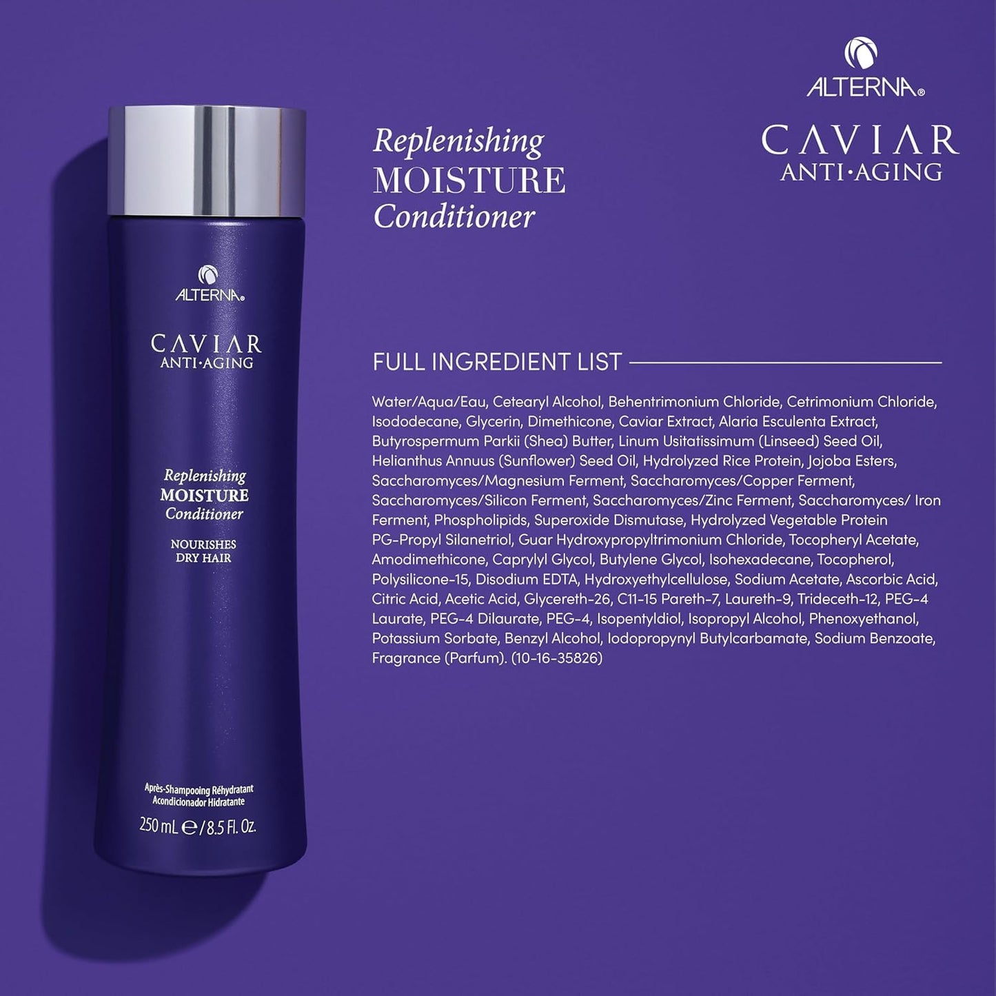 Alterna Caviar Anti-Aging Shampoo & Conditioner - Hydrating Formula for Youthful Hair