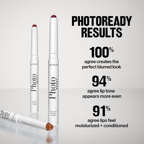 REVLON PhotoReady Blur Liner - Soft Matte Lip Makeup for Fuller-Looking Lips | 004 Lazy, 0.05 oz
