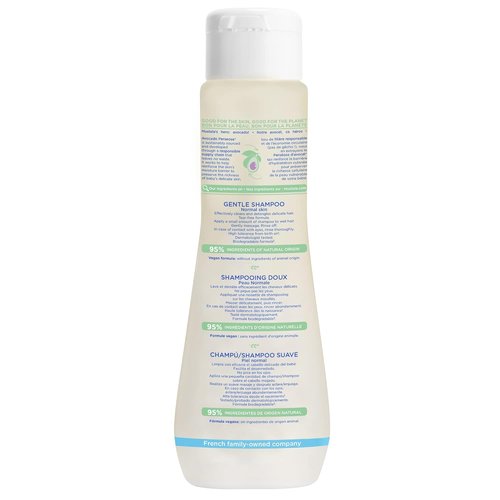 Mustela Baby Gentle Shampoo - Tear-Free, Biodegradable Hair Care for All Ages - Available in 1 or 2-Pack
