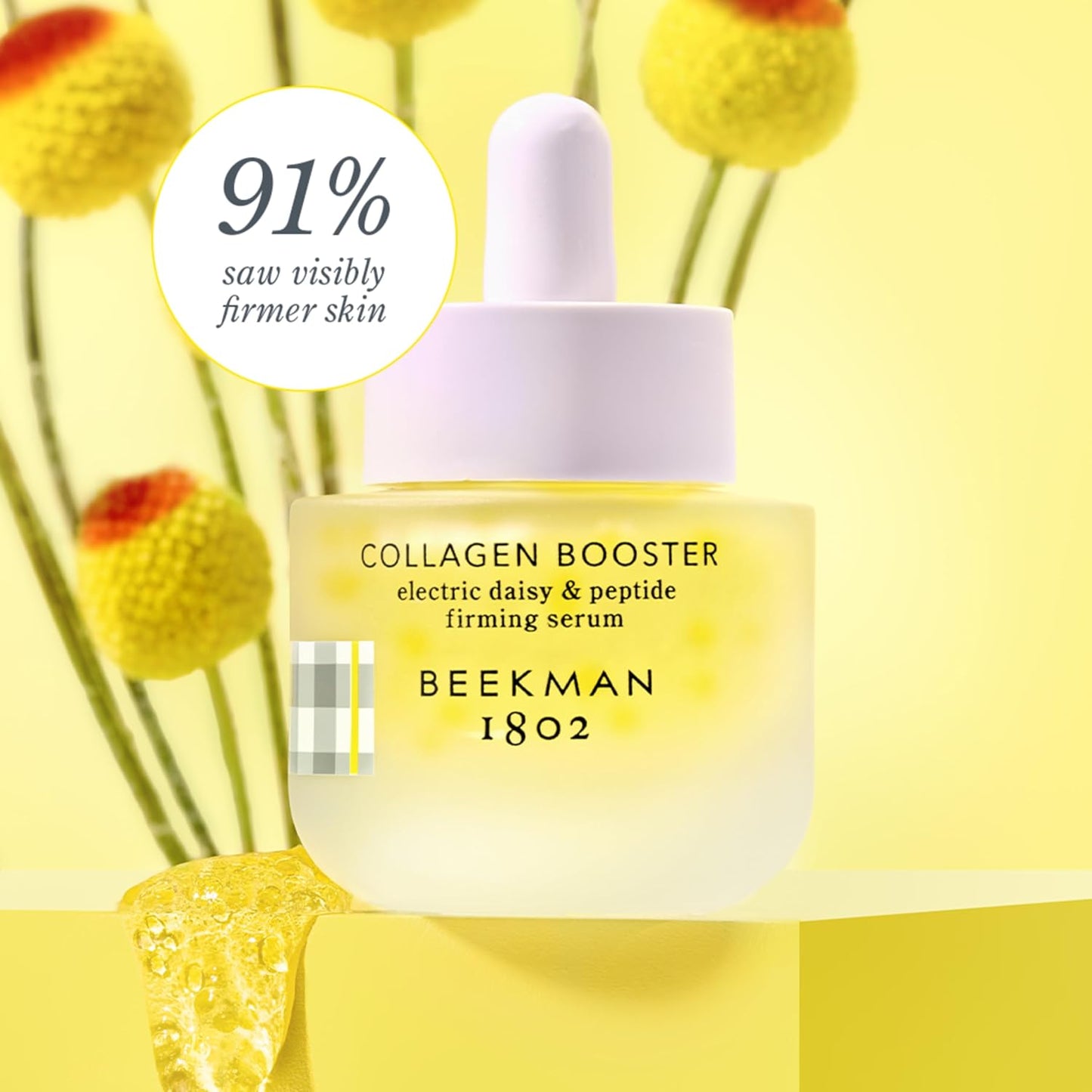 Beekman 1802 Collagen Booster Face Serum - Peptide & CoQ10 Formula for Firmness & Elasticity | Fragrance-Free, 0.5 fl oz