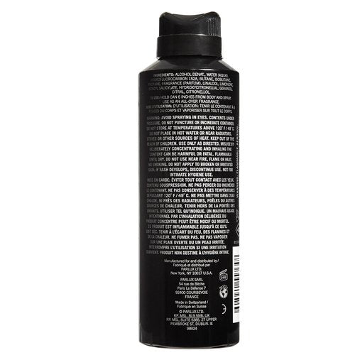 Kenneth Cole Black All Over Body Spray for Men, Aromatic Woody Fragrance, Notes of Watermint, Mandarin, Cedar, and Musk, Long-Lasting Cologne, 6.0 Fl. Oz