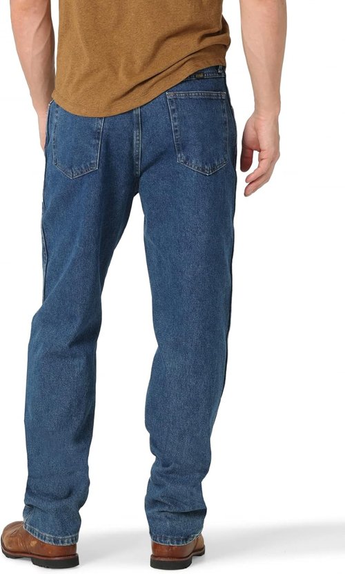 Rustler Men's Classic Relaxed Fit Jeans - Comfortable Everyday Style | Versatile and Durable