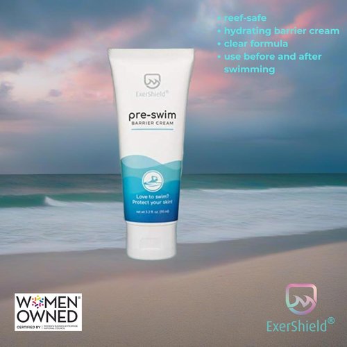 Exershield Pre-Swim Lotion - Skin Barrier Cream for Swimmers | Protects Against Dryness & Itchiness