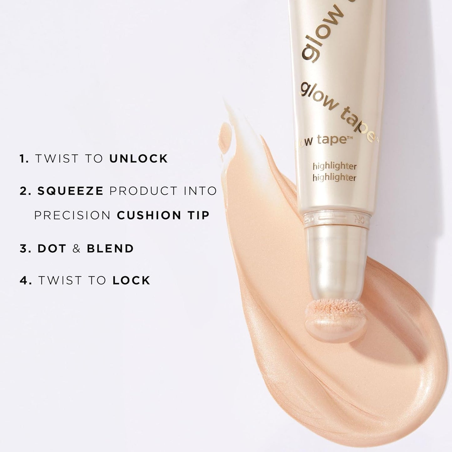 Tarte Glow Tape Highlighter - Illuminating Glow Makeup with Buildable Mineral Pigments & Shea Butter, Vegan