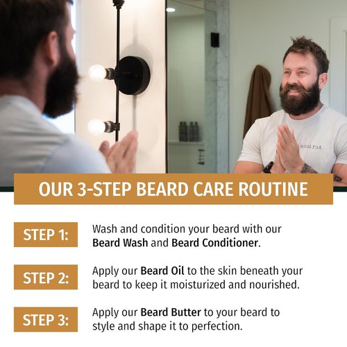 Live Bearded Beard Butter - All-Natural Leave-In Conditioner & Softener | 3 fl oz - Legend Scent (Sandalwood, Vanilla)