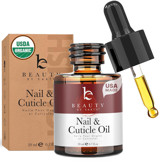 Skiennix Organic Nail & Cuticle Oil - Strengthens & Repairs Damaged Nails | Jojoba & Vitamin E, USA Made