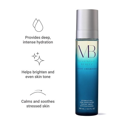 Meaningful Beauty Hydrating Facial Mist - Soothing Formula with Niacinamide, 3.4 fl. oz