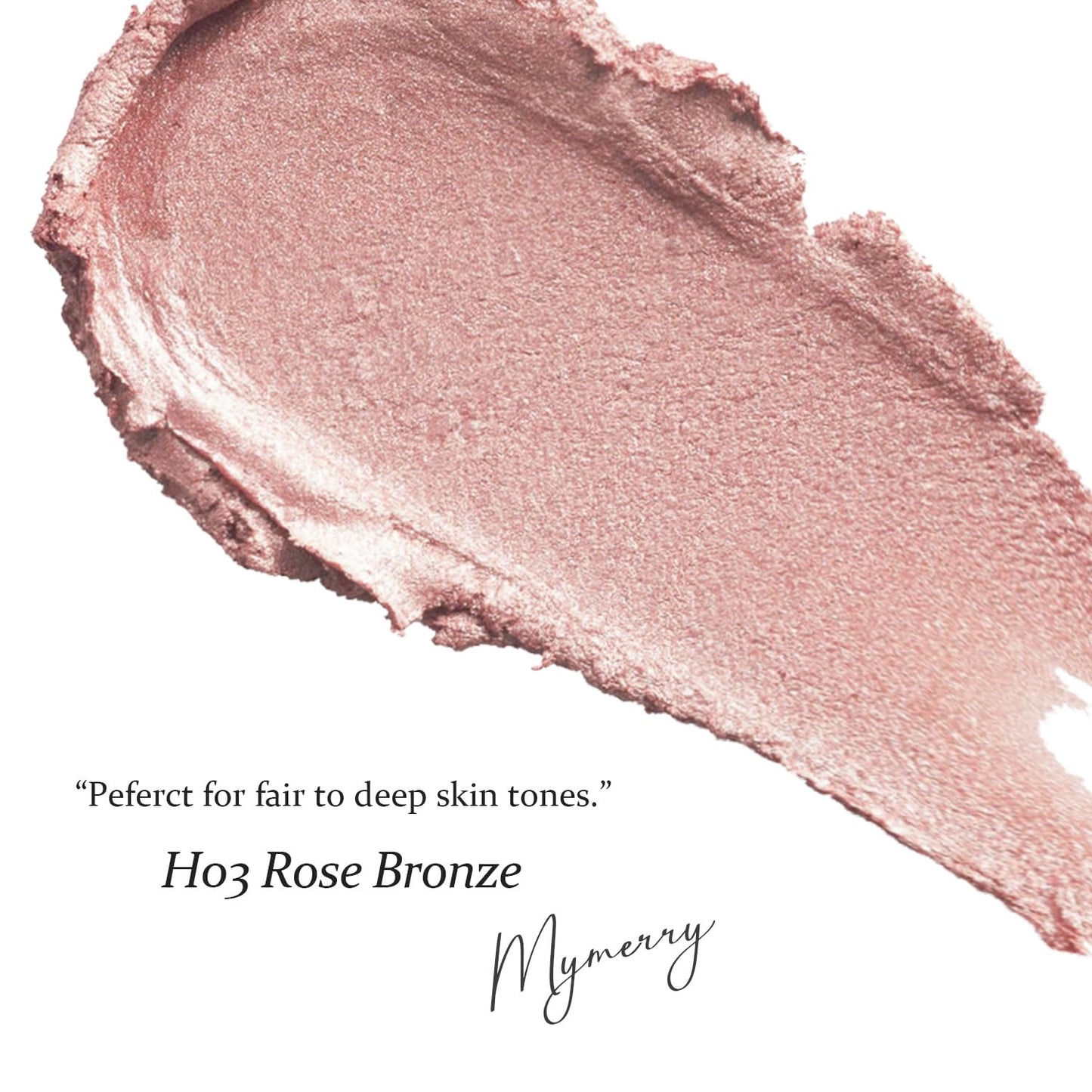 Dewy Highlighter - Radiant Makeup Stick for Face & Body | Buildable Shimmer Glow | Vegan & Cruelty-Free | Rose Bronze Gold 15g/0.53fl. Oz