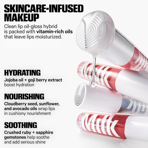 Milk Makeup Odyssey Lip Gloss - Hydrating, Non-Sticky Sheer Tint with Long-Lasting Shine | Vegan Jojoba Oil Formula