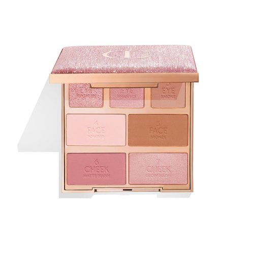 Charlotte Tilbury Instant Look in a Palette - All-in-One Powder Makeup for Eyes & Cheeks - Summer-Fresh Glow Essentials