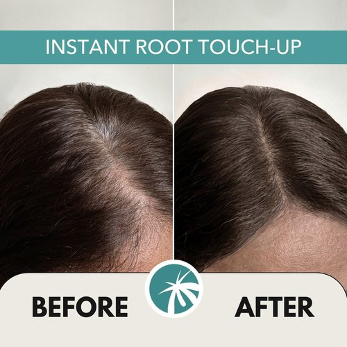 Paradyes Instant Root Tint Hairline Powder - Dark Brown Root Touch Up for Gray Coverage - 24-Hour Stain-Proof - 0.14 Ounce