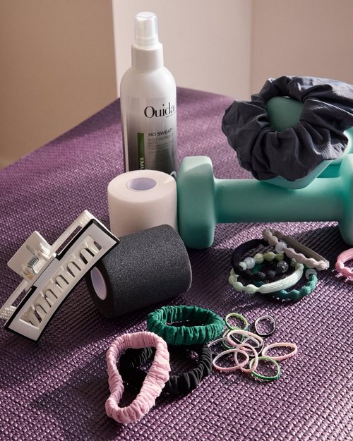 Goody Sport Forever SlideProof Rectangle Claw Clips - 4 Ct (2 Large for Thick Hair + 2 for Fine Hair), 3X Stronger, Sport-Level Grip for Workout