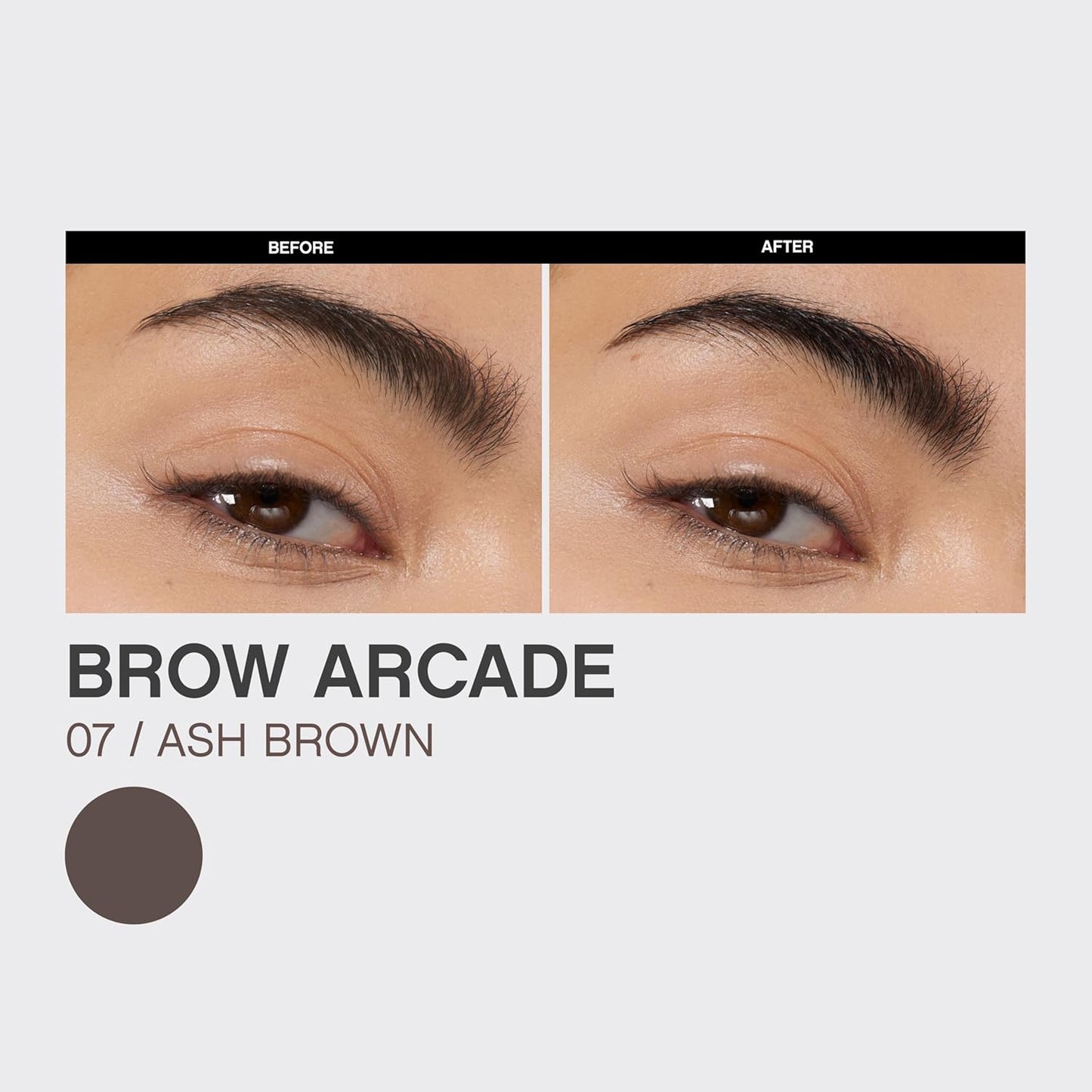 Vivienne Sabó Brow Arcade Eyebrow Pencil - Micro Definer with Brush for Cool Toned Hair | Shade 07 Ash Brown, 0.035 oz