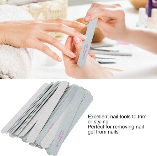 FILFEEL 50 PCS Nail Files - Professional Double-Sided 180/240 Grit Buffers for Home & Salon Use