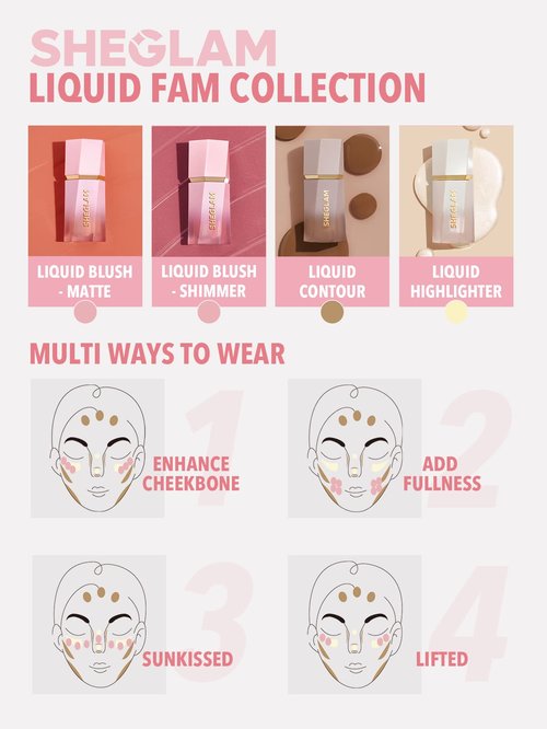 SHEGLAM Color Bloom Liquid Blush-On Call
