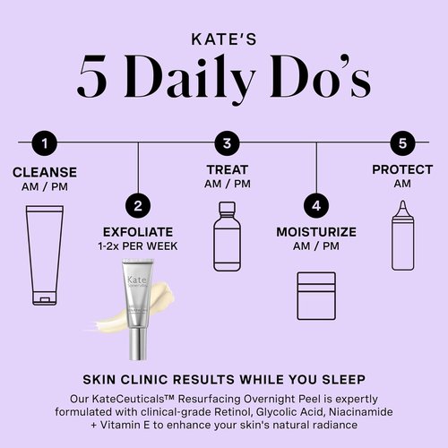 Kate Somerville KateCeuticals® Resurfacing Overnight Peel - Powerful Anti-Aging Face Treatment, 1 Fl Oz