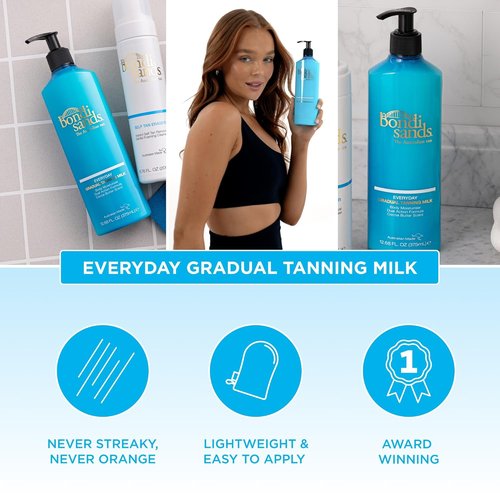 Bondi Sands Everyday Gradual Tanning Milk - Long-Lasting Body Moisturizer With Aloe Vera & Vitamin E