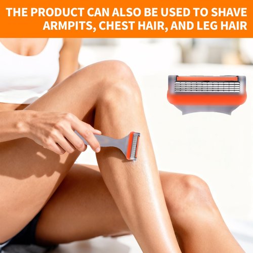 24Pcs Premium Razor Blades for Men - 5-Layer Stainless Steel Cartridge Refills Compatible with Fusion 5 Style Razors, Comfortable experience