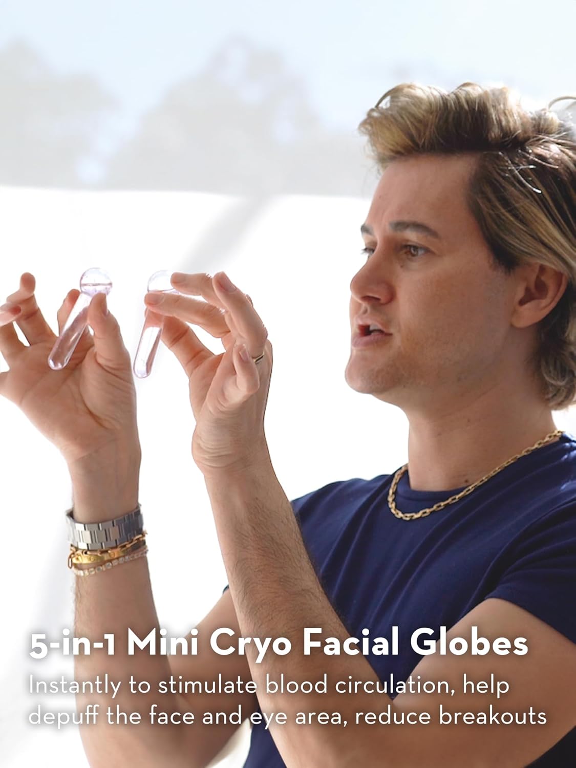 SONAGE Baby Frioz Facial Ice Globes - Cryotherapy Tool for Cooling Massage | Reduces Puffiness & Redness