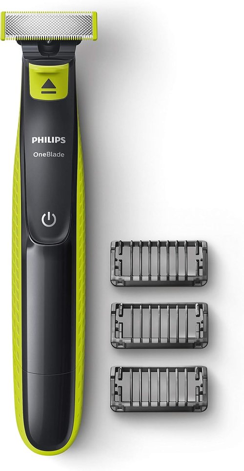 Philips OneBlade Hybrid Electric Trimmer & Shaver - Versatile Grooming Tool, QP2520