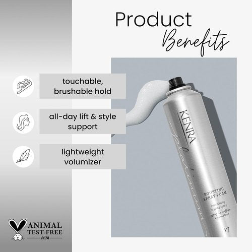 Kenra Platinum Boosting Spray Foam 17 - Volumizing Styling Spray for Full-Bodied Hair