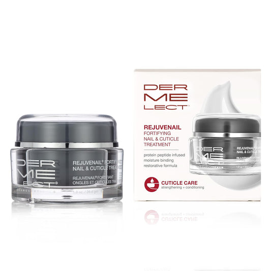 Dermelect Rejuvenail Fortifying Nail & Cuticle Treatment - Moisturizing Cream with Peptides & Hyaluronic Acid for Dry, Damaged Cuticles