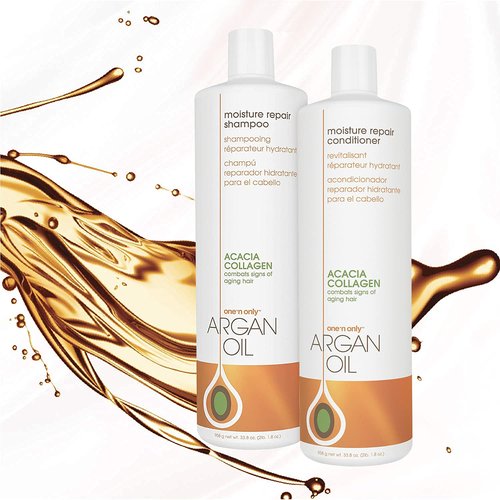 One 'n Only Argan Oil Moisture Repair Shampoo & Conditioner Set - 33 Oz Each for Nourished Hair