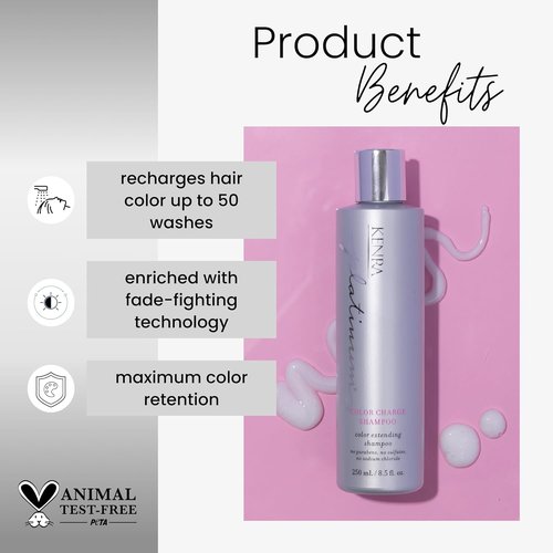 Kenra Platinum Color Charge Shampoo - Color Extending Formula for Maximum Retention | Up to 50 Washes