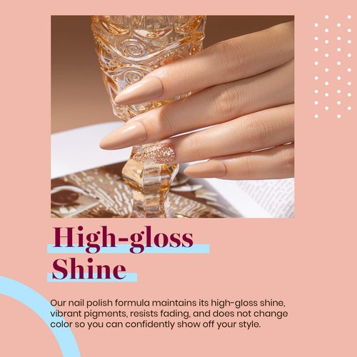 Beetles Brown Gel Nail Polish, 15ml Kim Brown Neutral Gel Polish Beige Tan Nail Polish, Soak Off Uv LED Nail Lamp Gel Nail Polish Nail Art Manicure Salon DIY Home