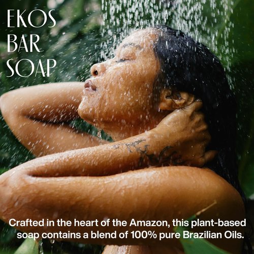 Natura Bar Soap Set - Moisturizing Vegan Soap with Amazonian Ingredients - 4-Pack 3.5oz (100g)