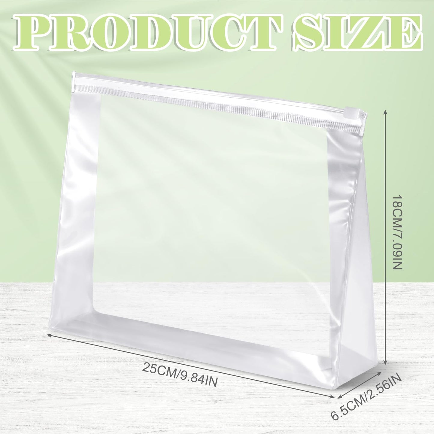 Xuniea 50 Pieces Mini Clear Makeup Bag Small Clear Zipper Pouch Travel Bag for Toiletries Plastic Cosmetic Organizer Waterproof for Women Men Vacation(9.8'',Transparent)