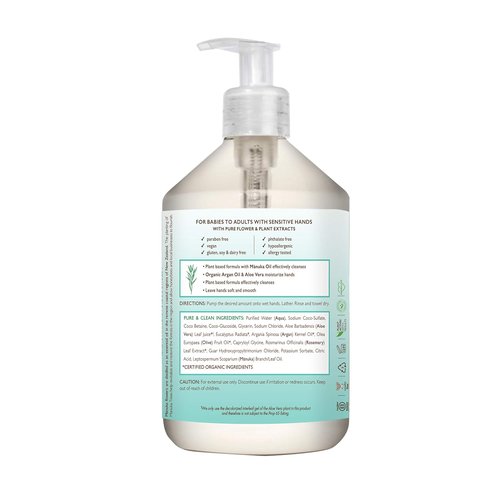 Babo Botanicals Lavender Dream Hand Soap | Manuka Oil & Shea Butter for Sensitive Skin - Vegan Formula
