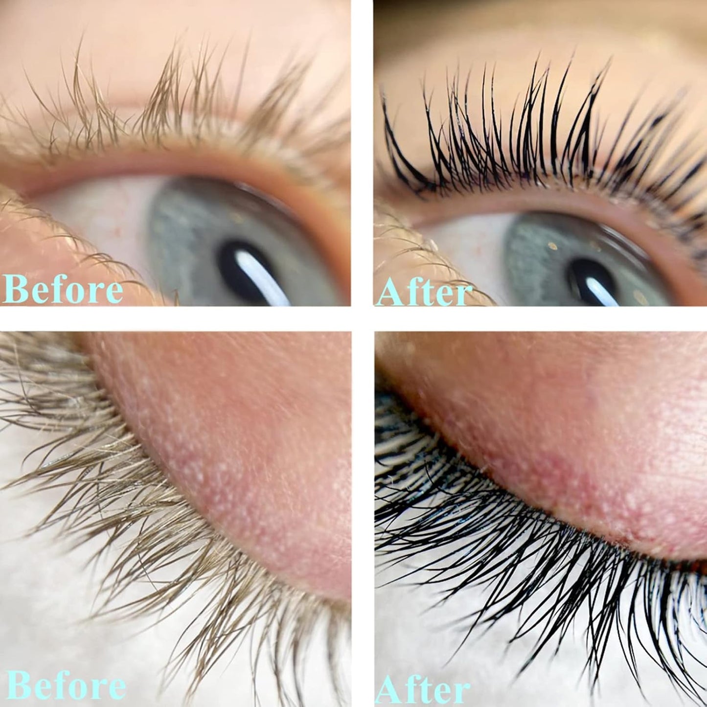 Skiennix Black Lash Tint Kit - Keratin Eyelash & Eyebrow Dye for Voluminous 6-Week Tint