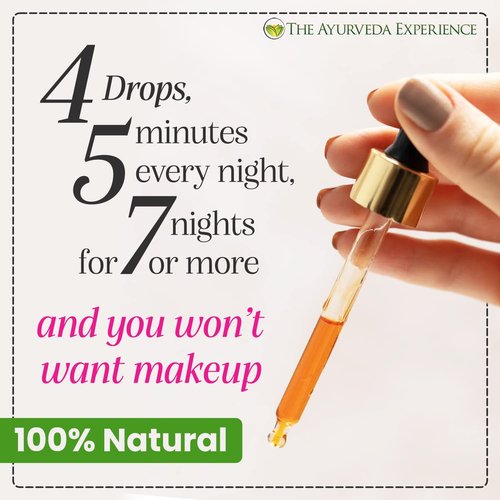 iYURA Manjish Glow Elixir - Natural Face Moisturizer for Dewy Skin & Clarity | Lightweight Night Oil, 1.69 fl oz