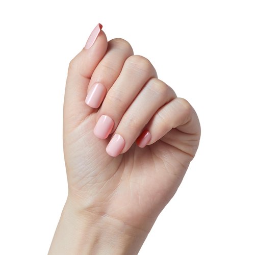 KISS imPRESS No Glue Mani Press On Nails, Color FX, 'Good Mood', Pink, Short Size, Squoval Shape, Includes 30 Nails, Prep Pad, Instructions Sheet, 1 Manicure Stick, 1 Mini File