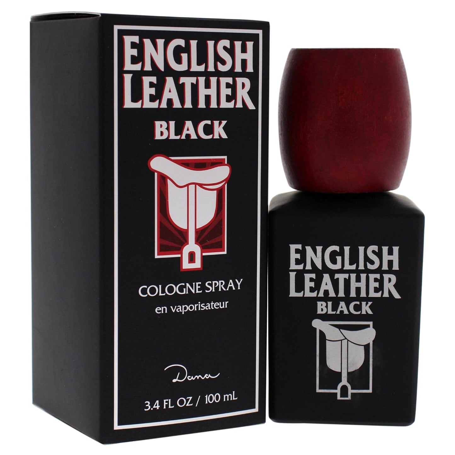 English Leather by Dana - Classic Black Cologne Spray for Men | 3.4 oz Fragrance