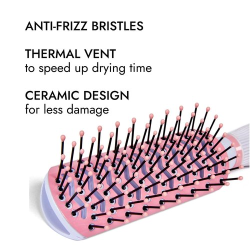 Ion Smoothing Thermal Vent Brush - Effortless Styling with Heat-Resistant Bristles