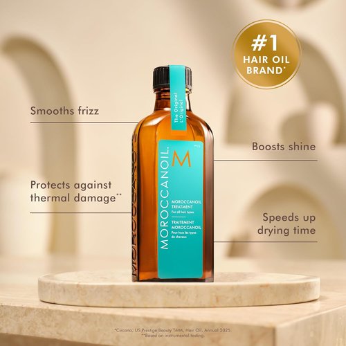 Moroccanoil Treatment Hair Oil - Nourishing Formula for Smooth, Shiny Hair | 3.4 Fl Oz