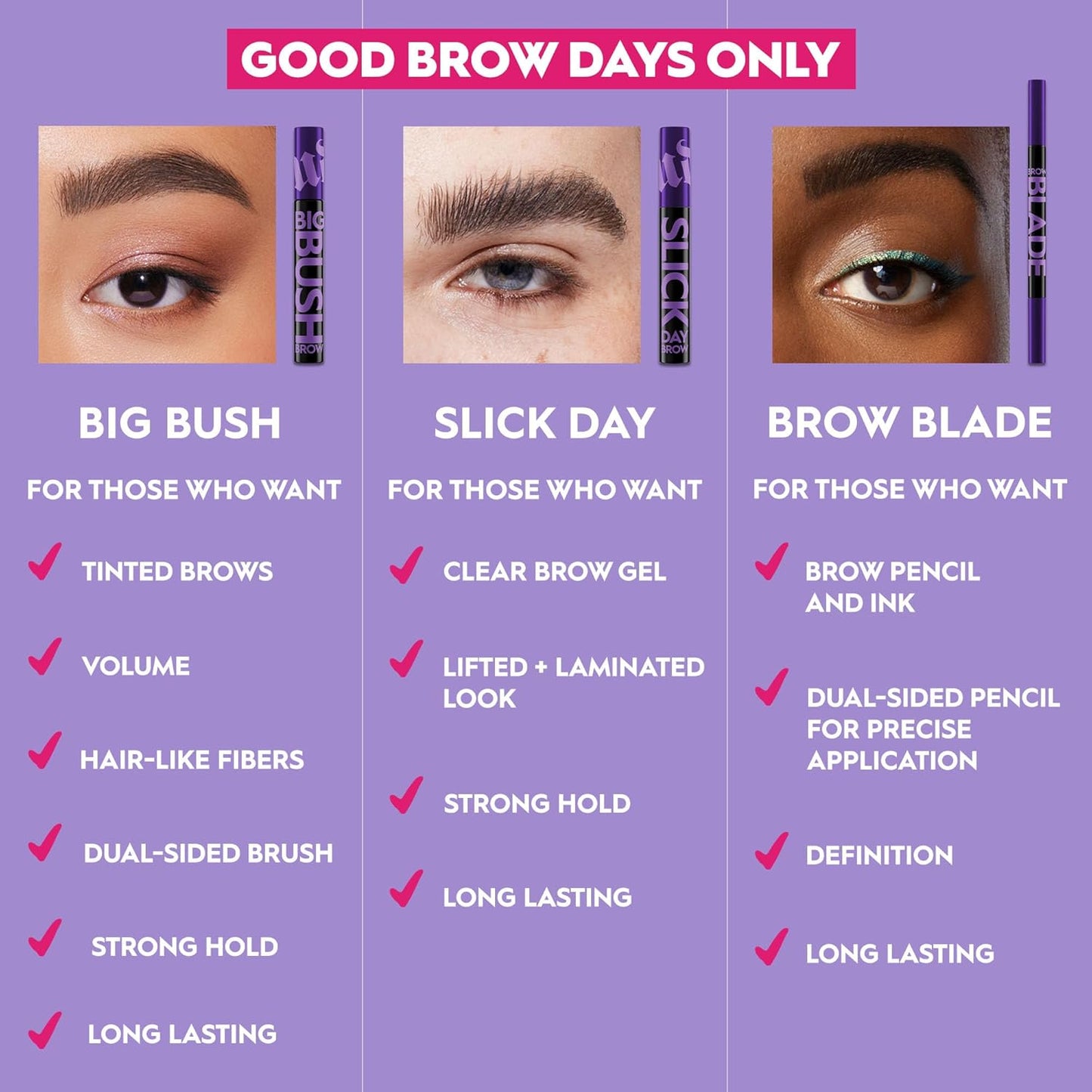 Urban Decay Big Bush Volumizing Tinted Eyebrow Gel - Waterproof, Long-Lasting, Vegan | 0.19 fl oz